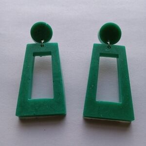 3/$45 Teal resin earrings